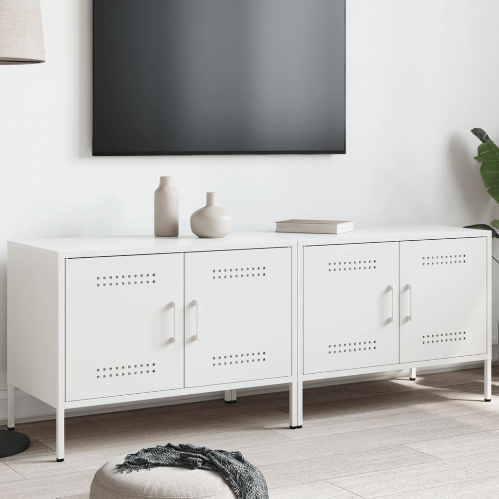 TV ormarići 2 kom bijeli 68 x 39 x 50,5 cm čelični
