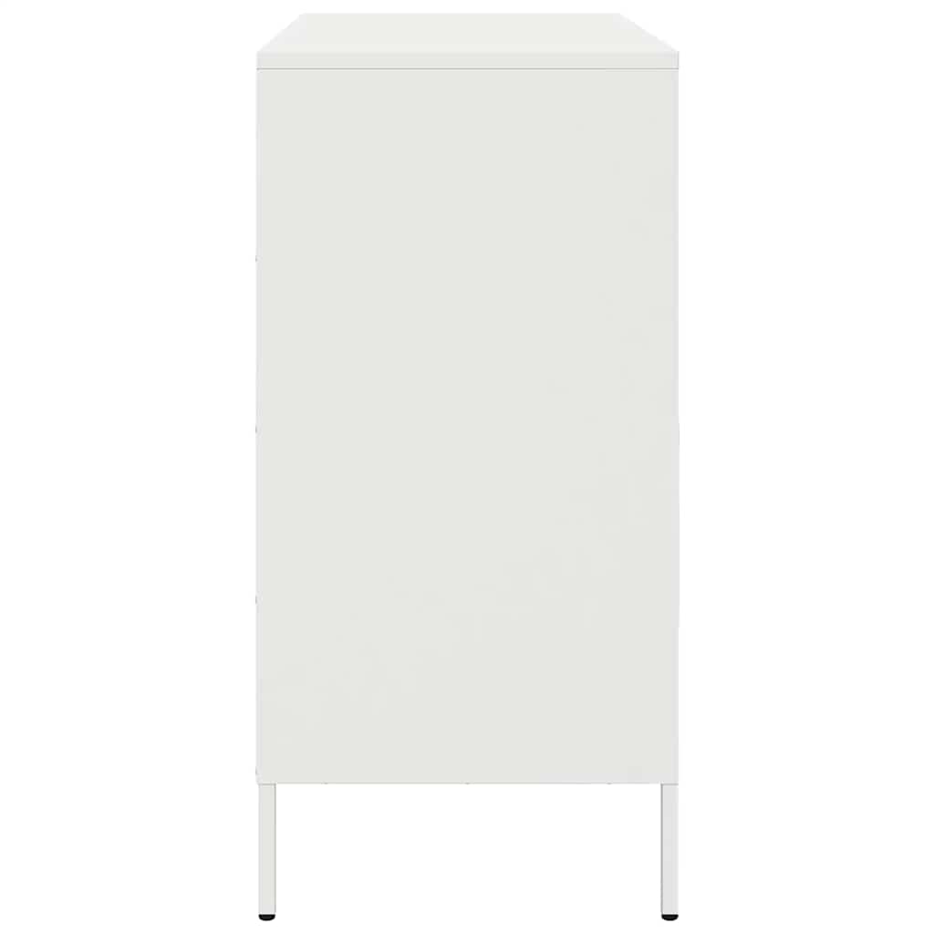 Komoda bijela 68 x 39 x 79 cm čelična