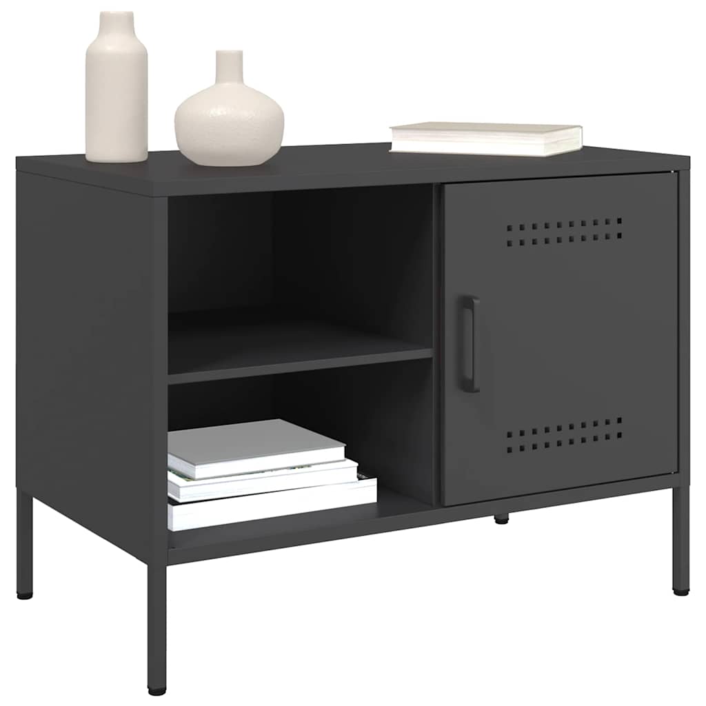 TV ormarić crni 68 x 39 x 50,5 cm čelični