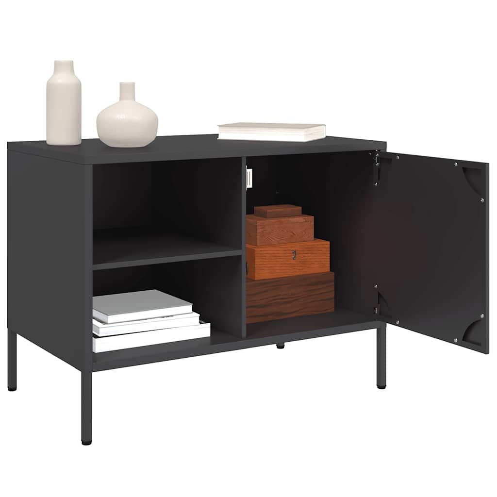 TV ormarić crni 68 x 39 x 50,5 cm čelični
