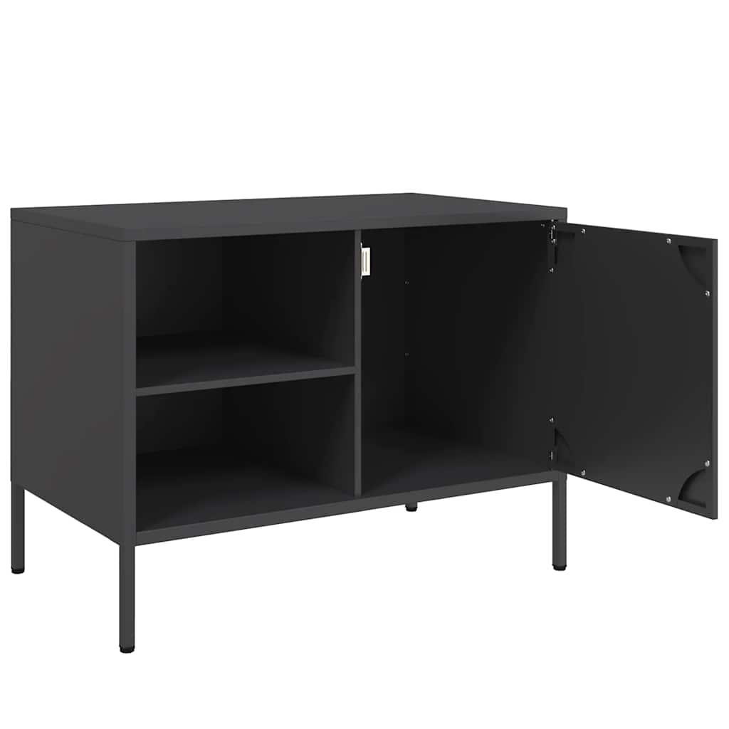 TV ormarić crni 68 x 39 x 50,5 cm čelični