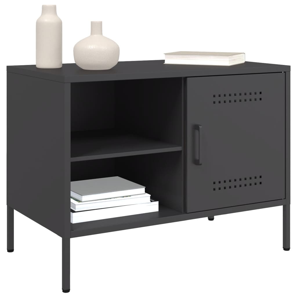 TV ormarići 2 kom crni 68 x 39 x 50,5 cm čelični
