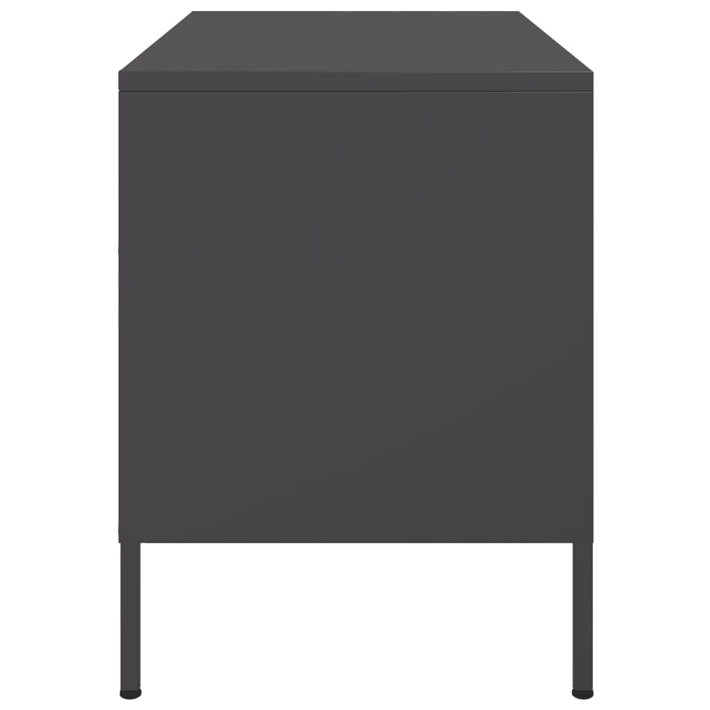 TV ormarići 2 kom crni 68 x 39 x 50,5 cm čelični