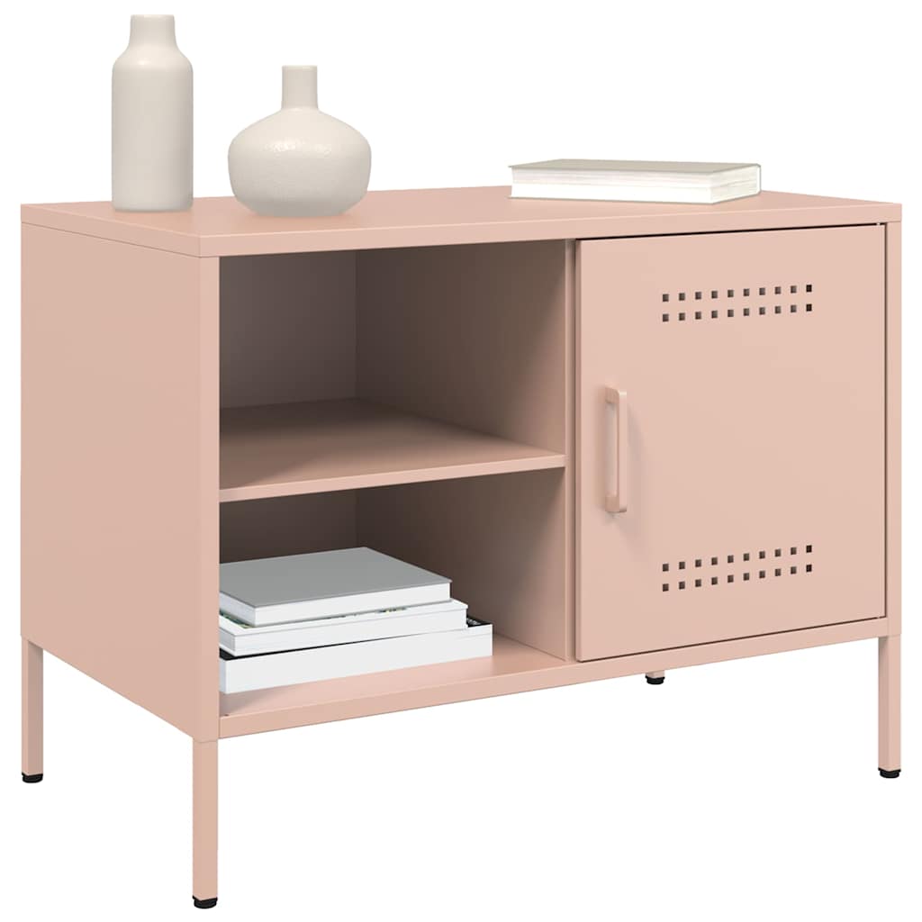 TV ormarići 2 kom ružičasti 68 x 39 x 50,5 cm čelični