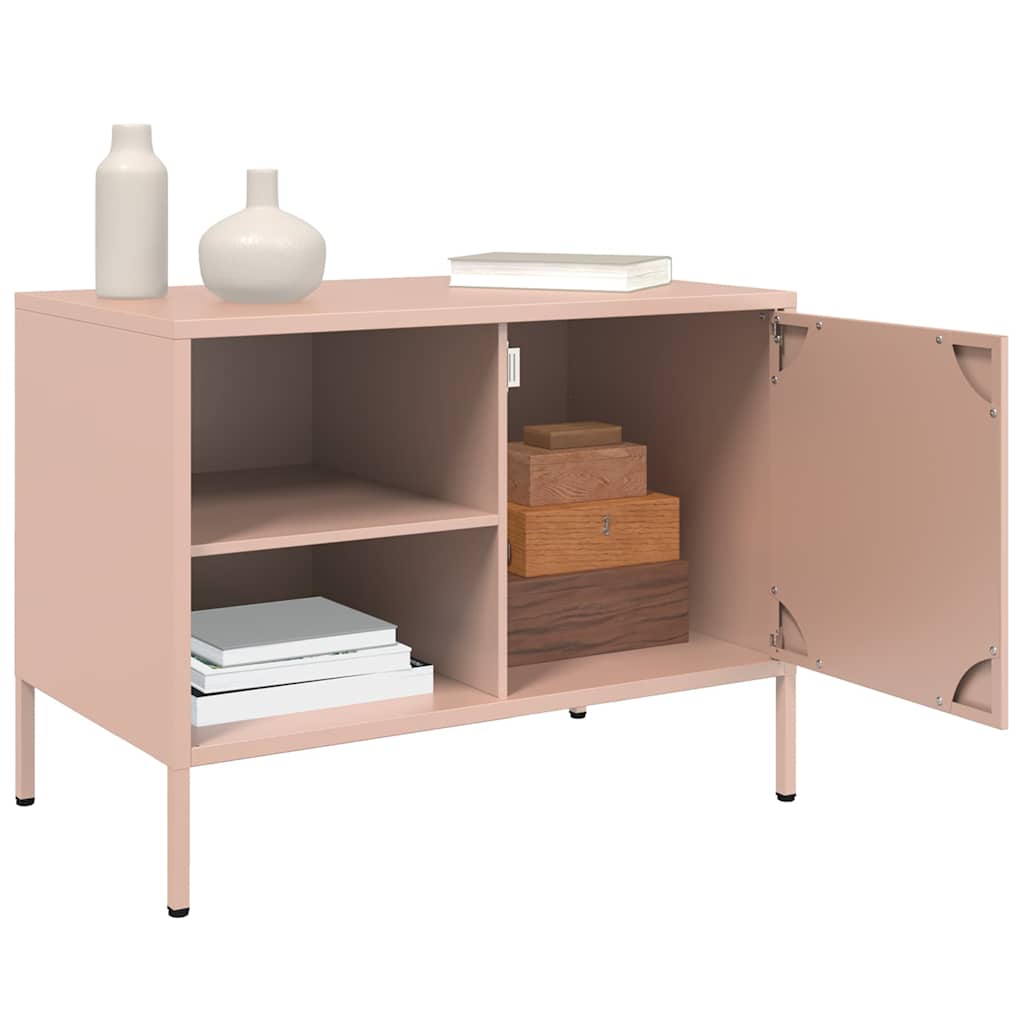 TV ormarići 2 kom ružičasti 68 x 39 x 50,5 cm čelični
