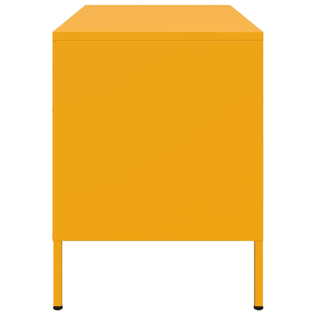 TV ormarići 2 kom žuta boja senfa 68 x 39 x 50,5 cm čelični