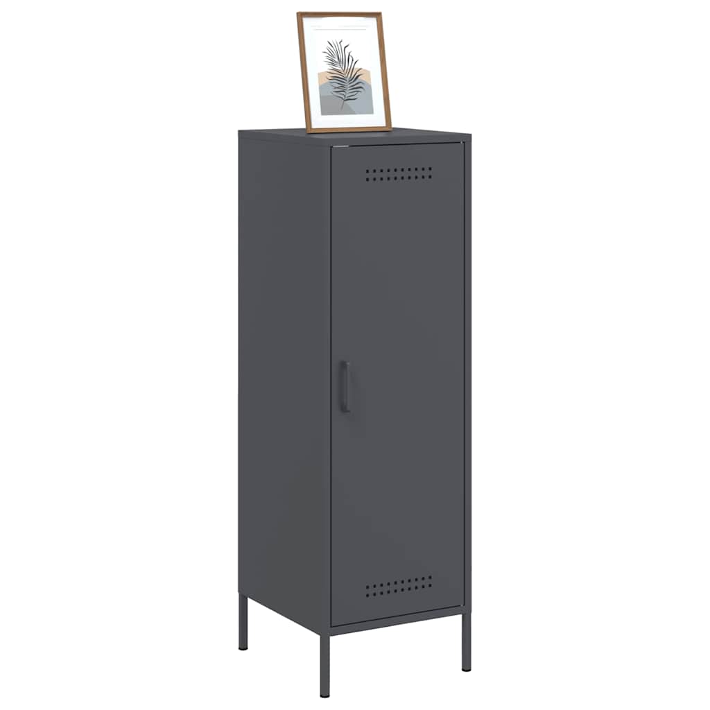 Visoka komoda antracit 36 x 39 x 113 cm čelična