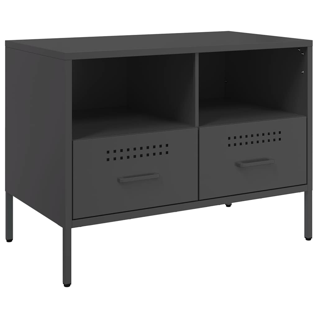 TV ormarići 2 kom crni 68 x 39 x 50,5 cm čelični
