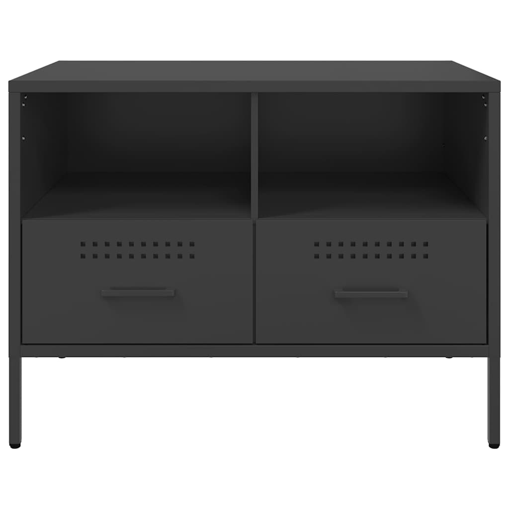 TV ormarići 2 kom crni 68 x 39 x 50,5 cm čelični