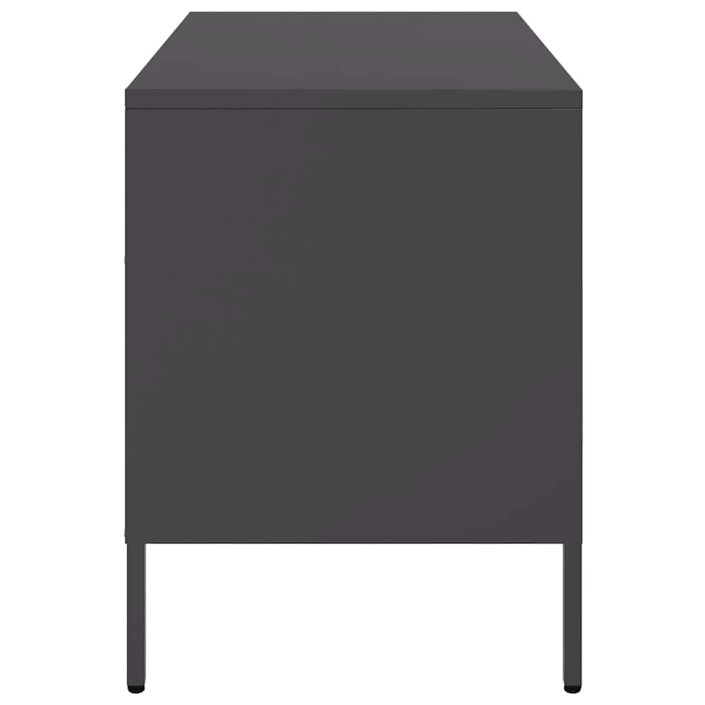 TV ormarići 2 kom crni 68 x 39 x 50,5 cm čelični