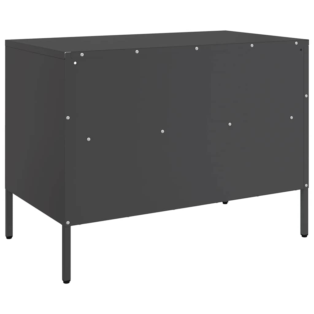TV ormarići 2 kom crni 68 x 39 x 50,5 cm čelični