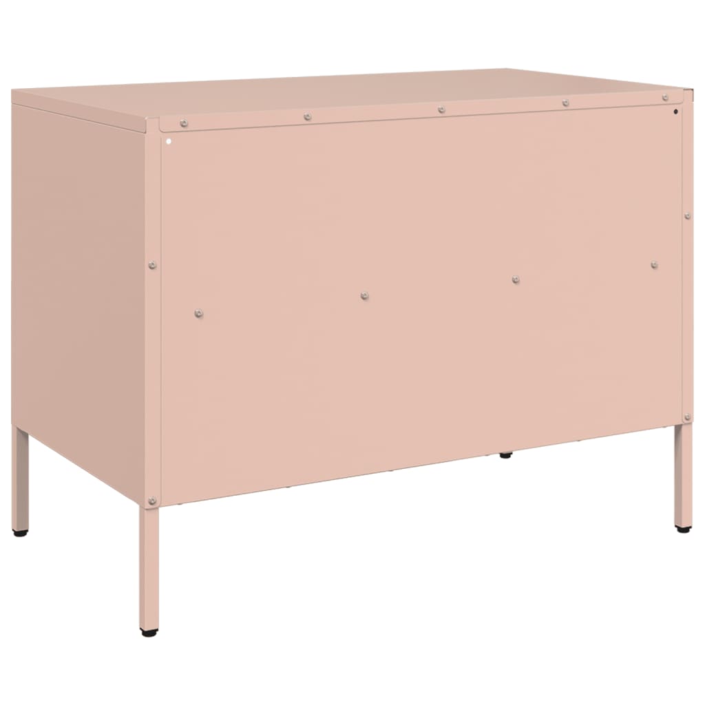 TV ormarići 2 kom ružičasti 68 x 39 x 50,5 cm čelični