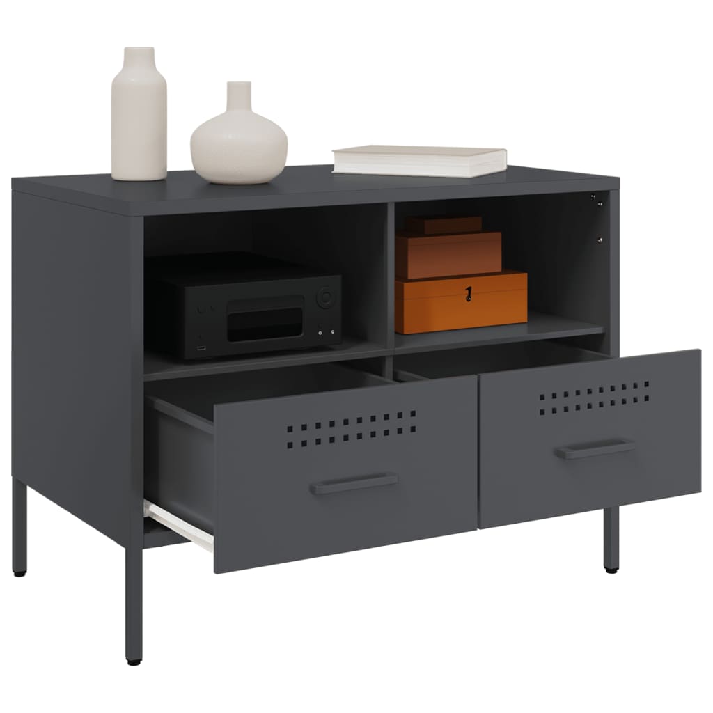 TV ormarići 2 kom antracit 68 x 39 x 50,5 cm čelični