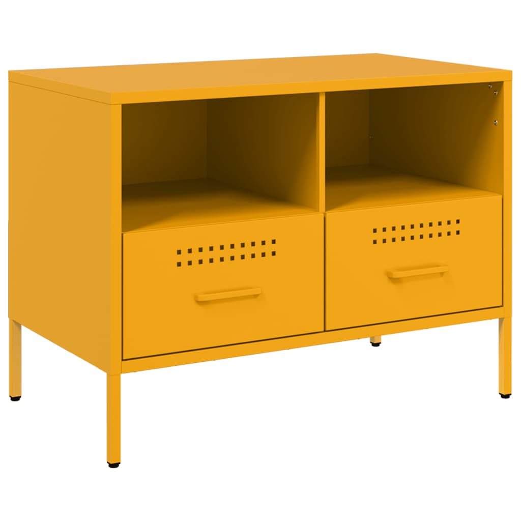 TV ormarići 2 kom boja senfa 68 x 39 x 50,5 cm čelični