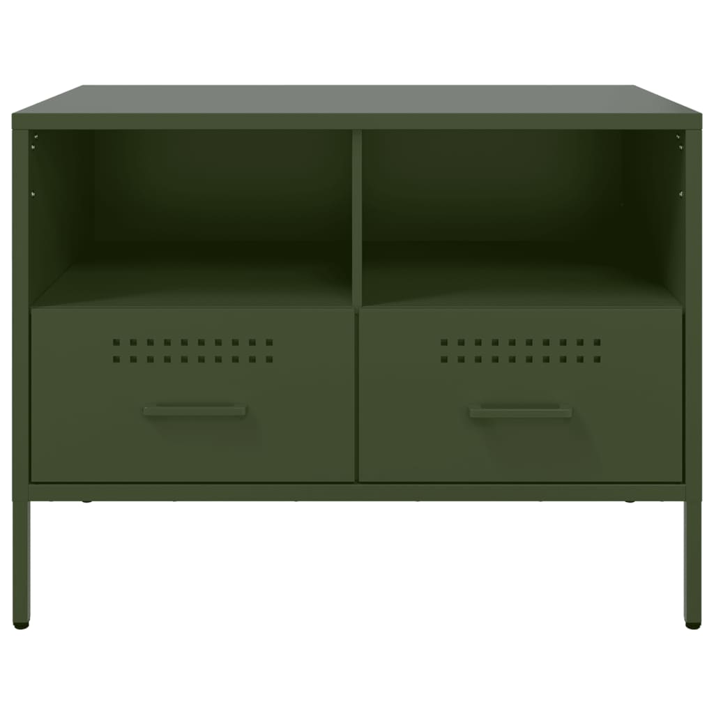 TV ormarić maslinastozeleni 68 x 39 x 50,5 cm čelični