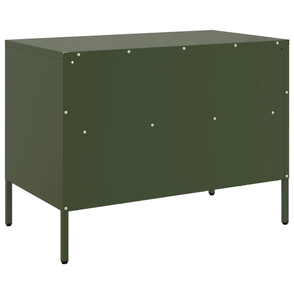 TV ormarić maslinastozeleni 68 x 39 x 50,5 cm čelični