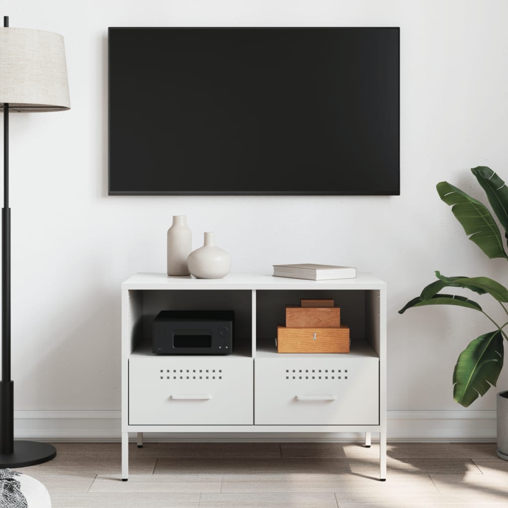 TV ormarić bijeli 68 x 39 x 50,5 cm čelični