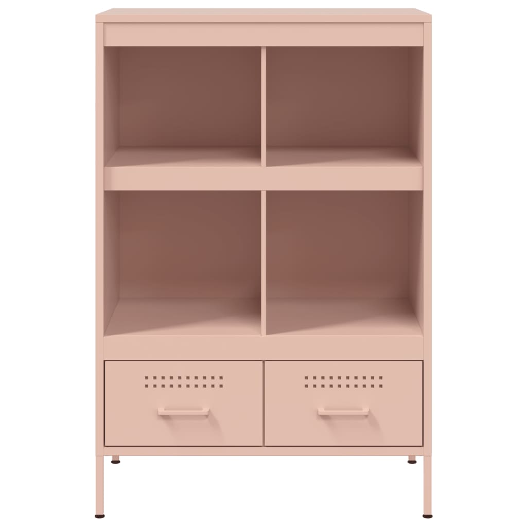 Visoka komoda ružičasta 68x39x101,5cm od čelika
