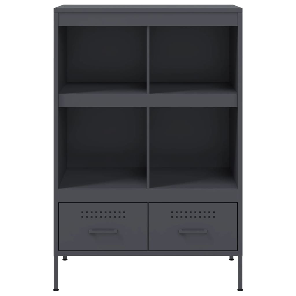 Visoka komoda antracit 68x39x101,5 cm od čelika