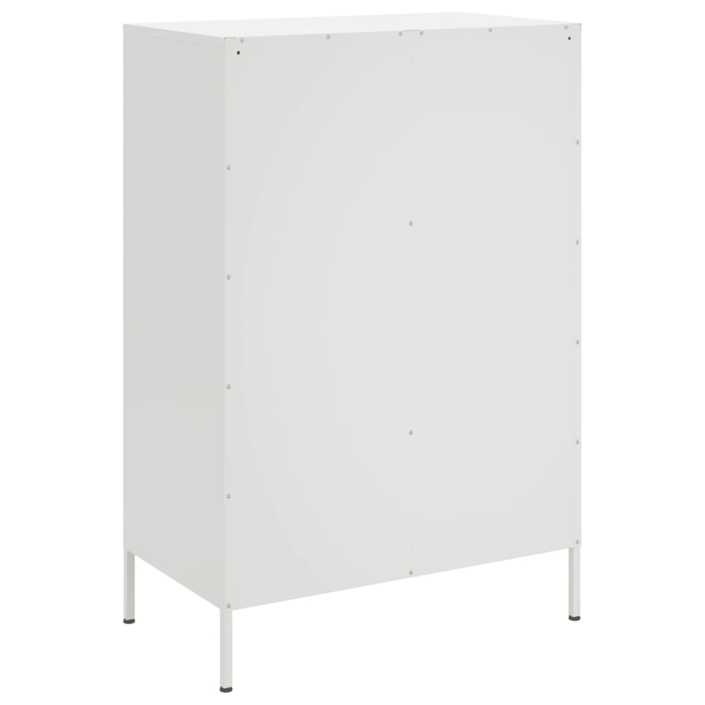 Visoka komoda bijela 68x39x101,5 cm od čelika