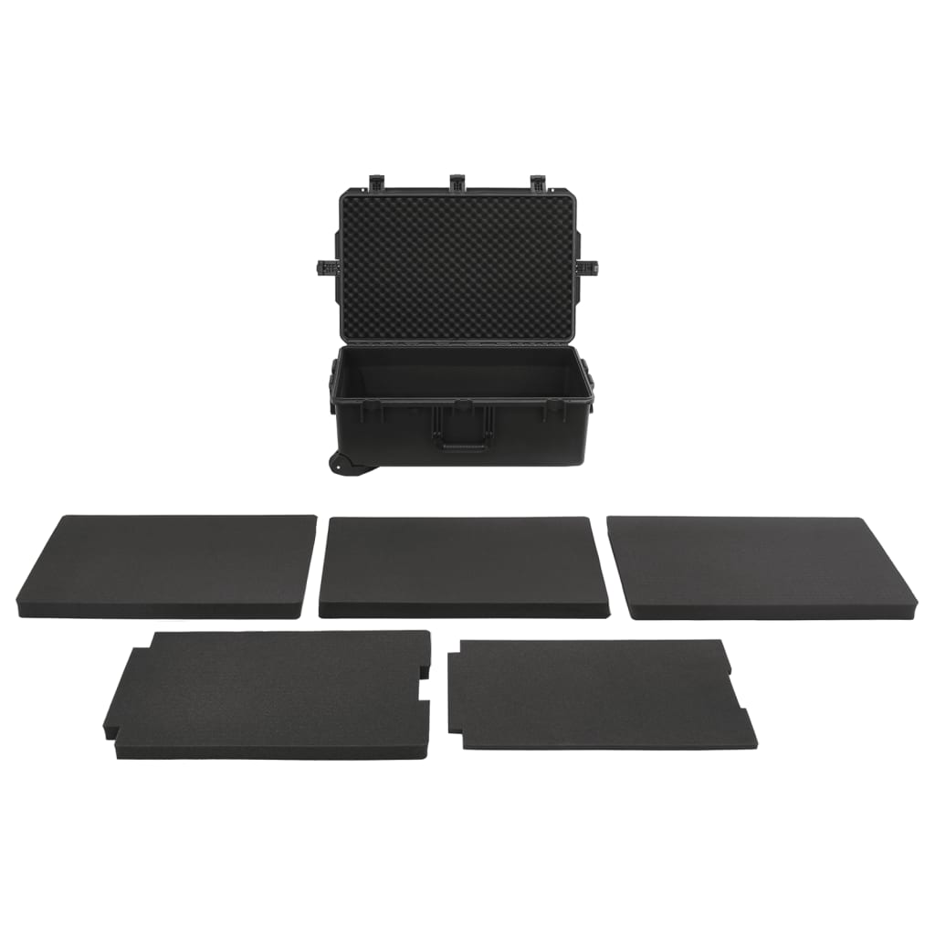 Prijenosni kovčeg crni 79,5x51,5x30,5 cm od PP-a