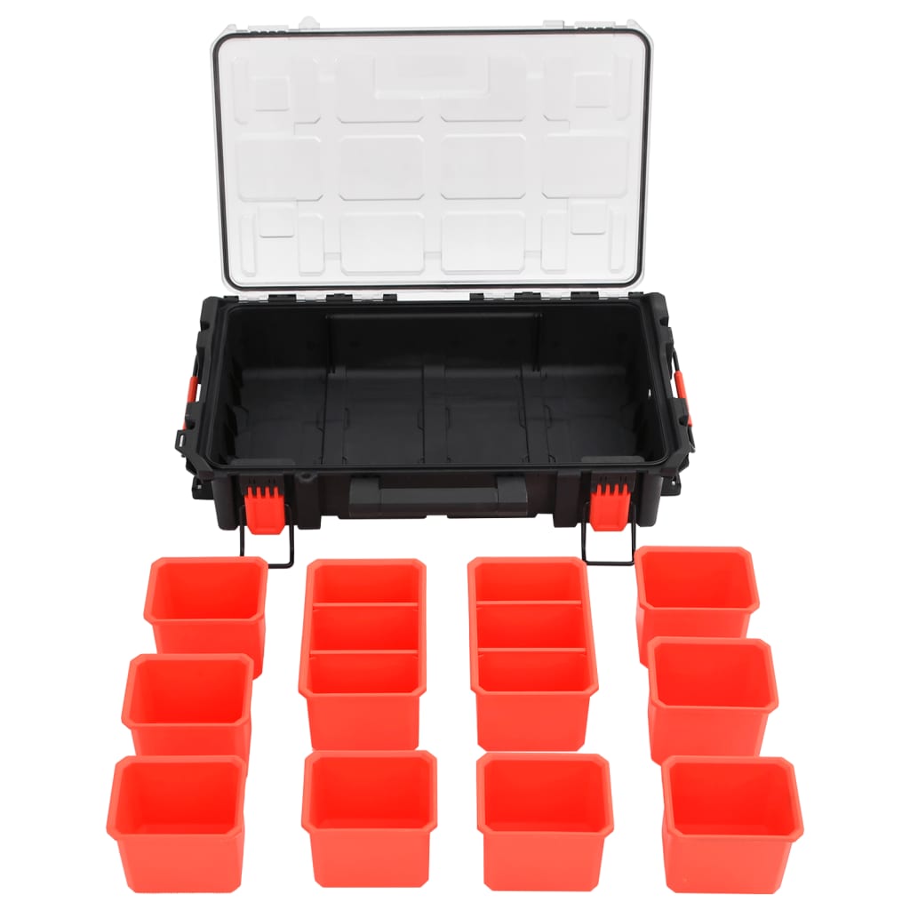 Prijenosni kovčeg crni 55,5x34,5x13,5 cm od PP-a