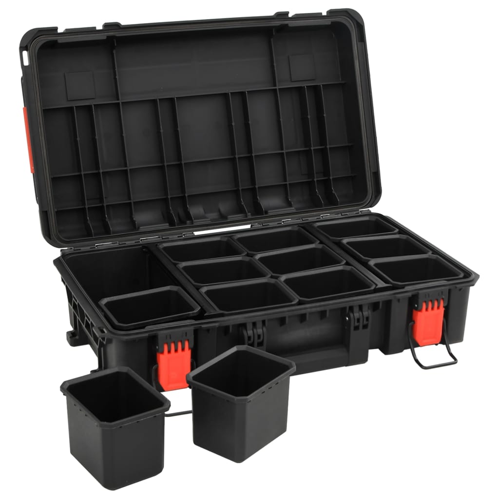 Prijenosni kovčeg crni 56,5x34x16 cm od PP-a
