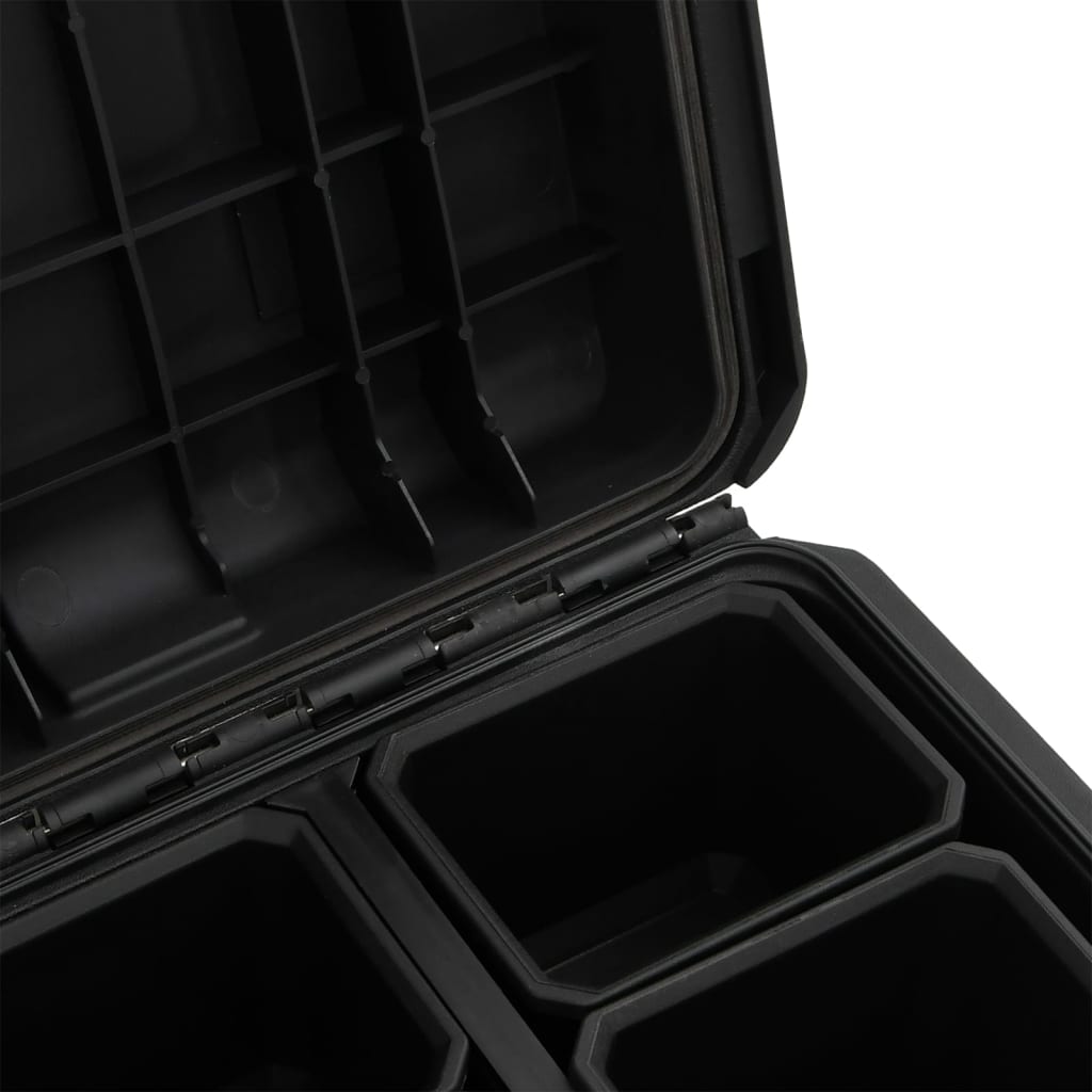 Prijenosni kovčeg crni 56,5x34x16 cm od PP-a
