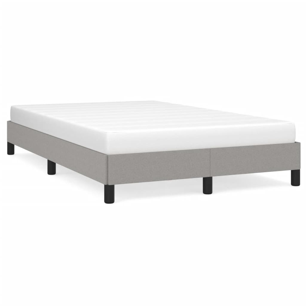 Okvir za krevet bez madraca svjetlosivi 120x190 cm od tkanine