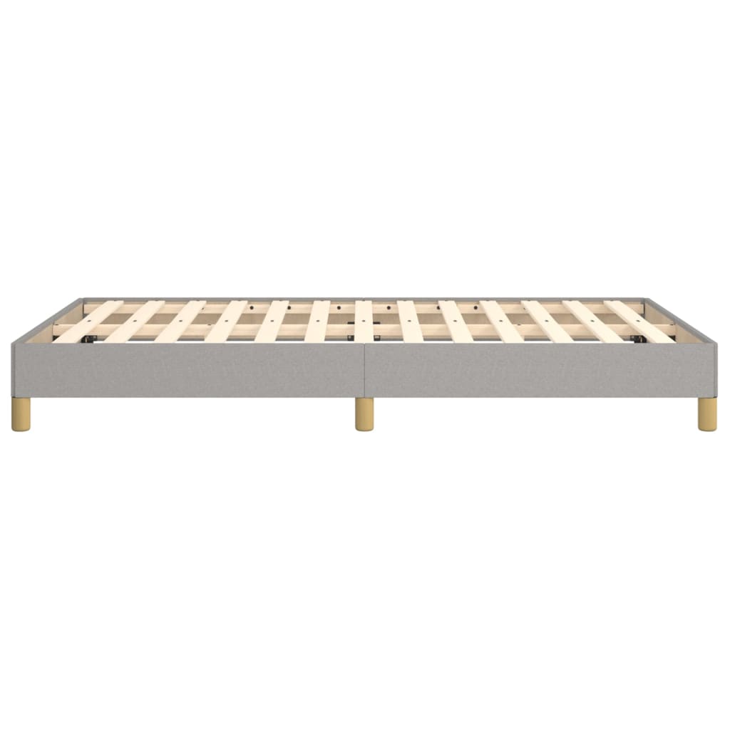 Okvir za krevet bez madraca svjetlosivi 120x190 cm od tkanine