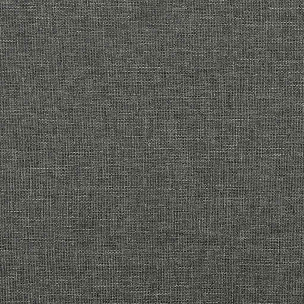 Krevet box spring s madracem tamnosivi 120 x 190 cm tkanina