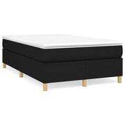 Krevet box spring s madracem crni 120 x 190 cm od tkanine