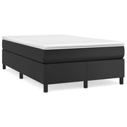 Krevet s oprugama i madracem crni 120x190 cm od umjetne kože