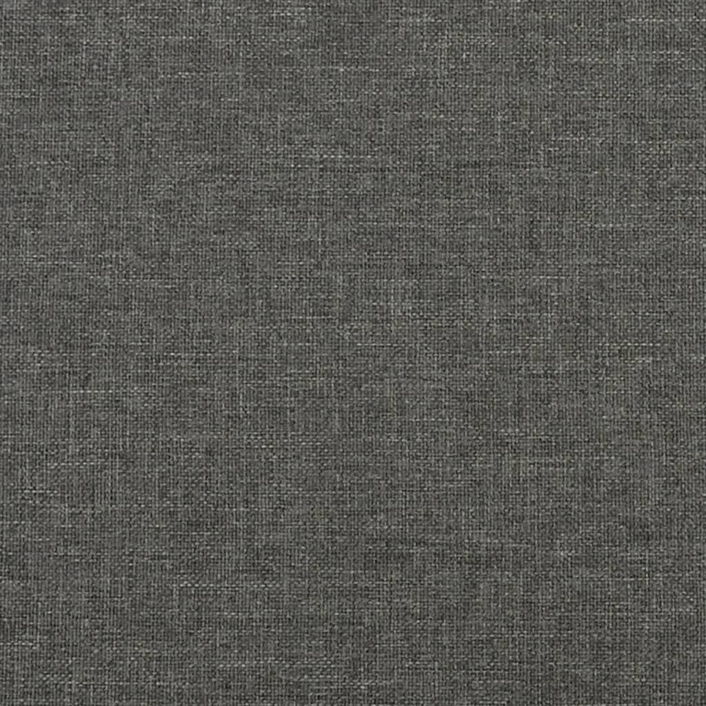 Krevet box spring s madracem tamnosivi 120 x 190 cm tkanina