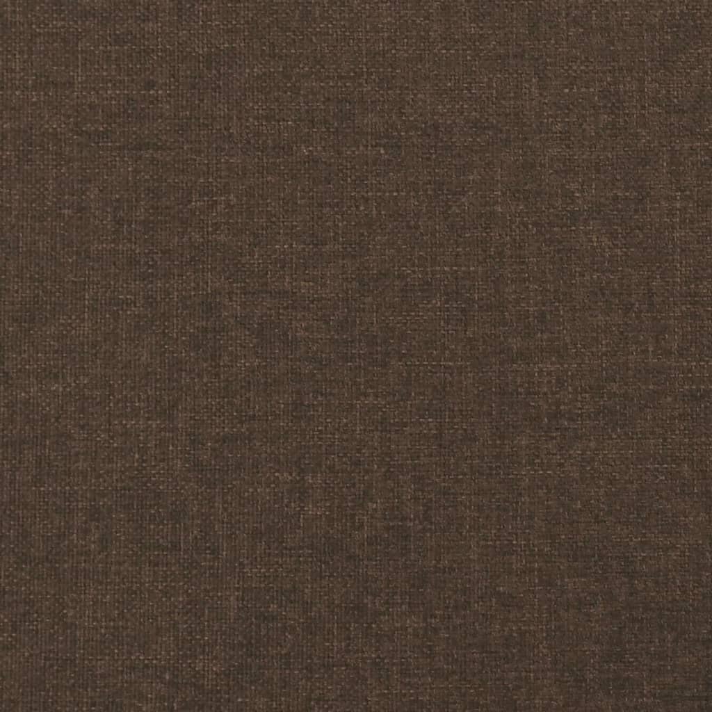 Krevet box spring s madracem tamnosmeđi 120 x 190 cm od tkanine