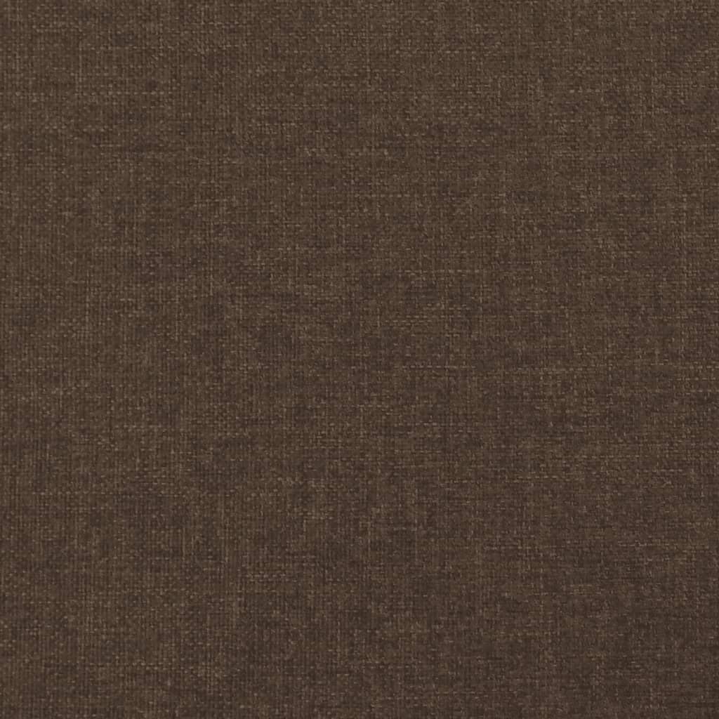 Krevet box spring s madracem tamnosmeđi 120 x 190 cm od tkanine