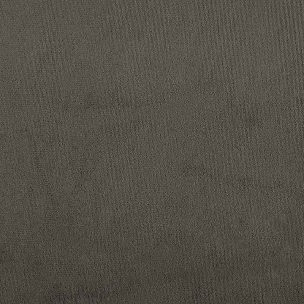 Krevet box spring s madracem tamnosivi 120 x 190 cm baršun