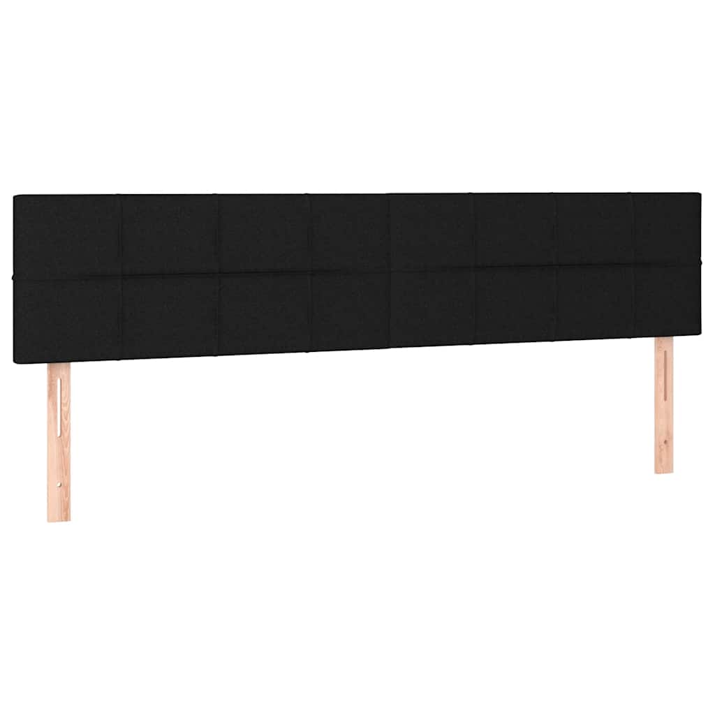 Krevet box spring s madracem crni 120 x 190 cm od tkanine