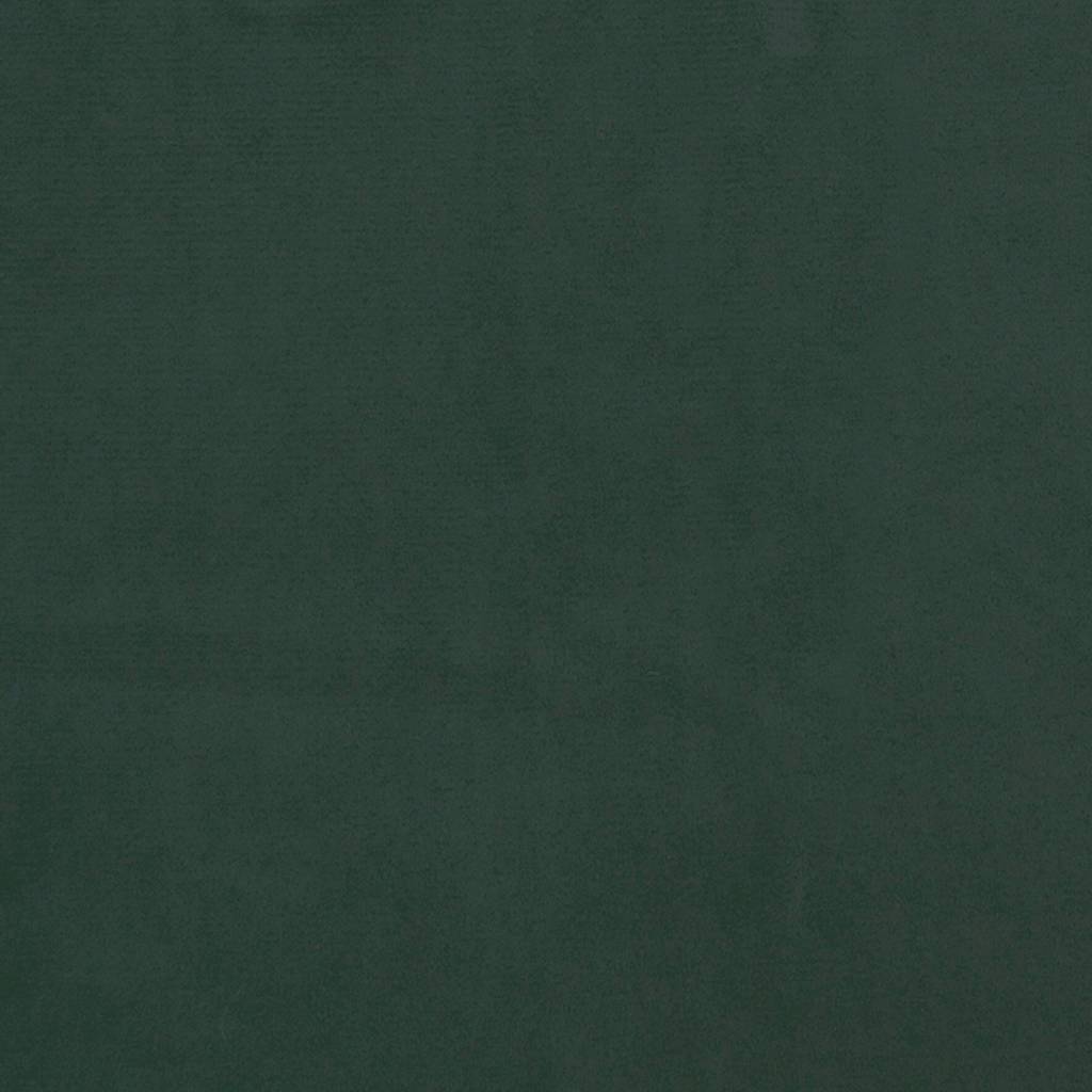 Krevet box spring s madracem tamnozeleni 120x190 cm baršunasti