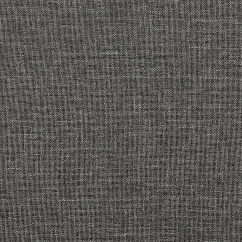 Krevet box spring s madracem LED tamnosivi 120 x 190 cm tkanina
