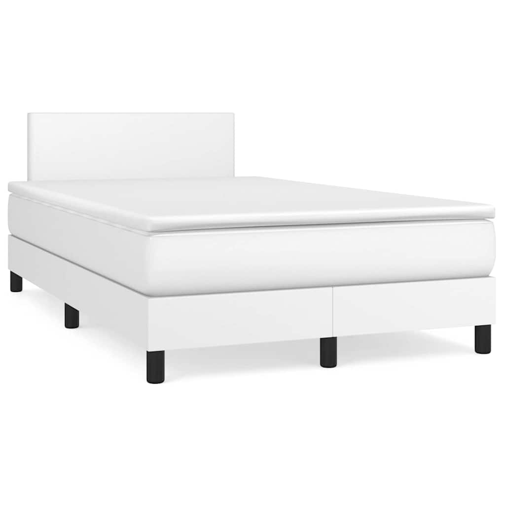 Krevet box spring s madracem LED od umjetne kože