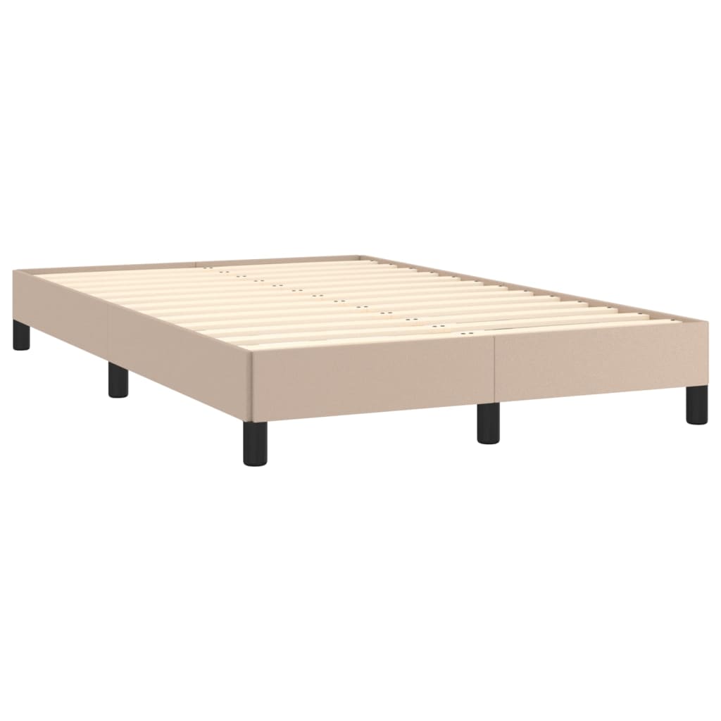 Krevet s oprugama i madracem LED 120x190 cm umjetna koža