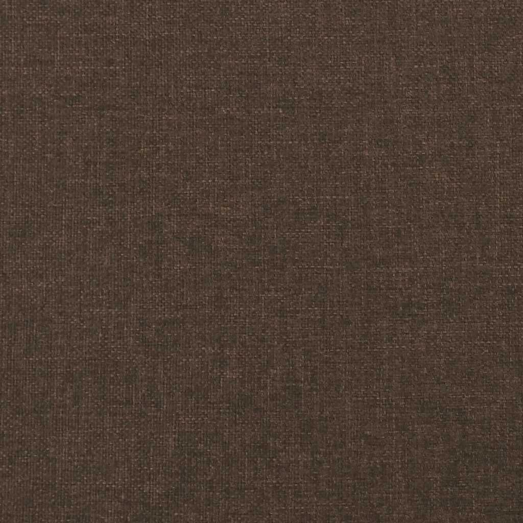 Krevet s oprugama i madracem LED tamnosmeđi 120x190 cm tkanina