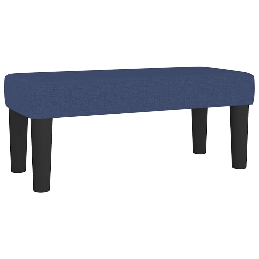 Krevet s oprugama i madracem plavi 120 x 190 cm od tkanine