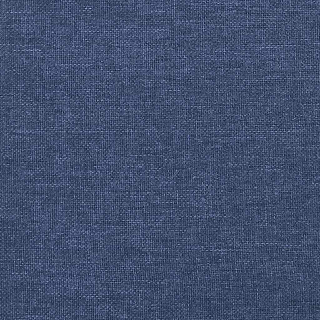 Krevet s oprugama i madracem plavi 120 x 190 cm od tkanine