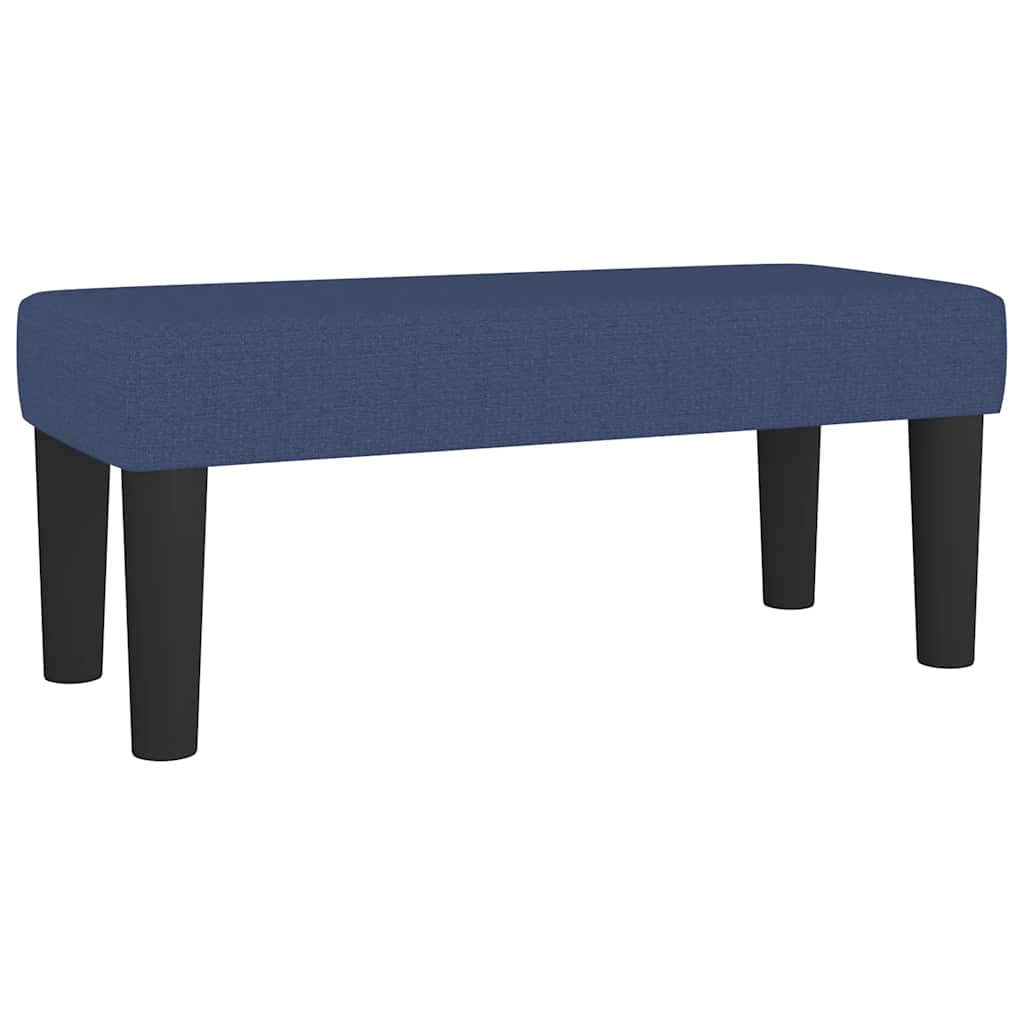 Krevet s oprugama i madracem plavi 120 x 190 cm od tkanine