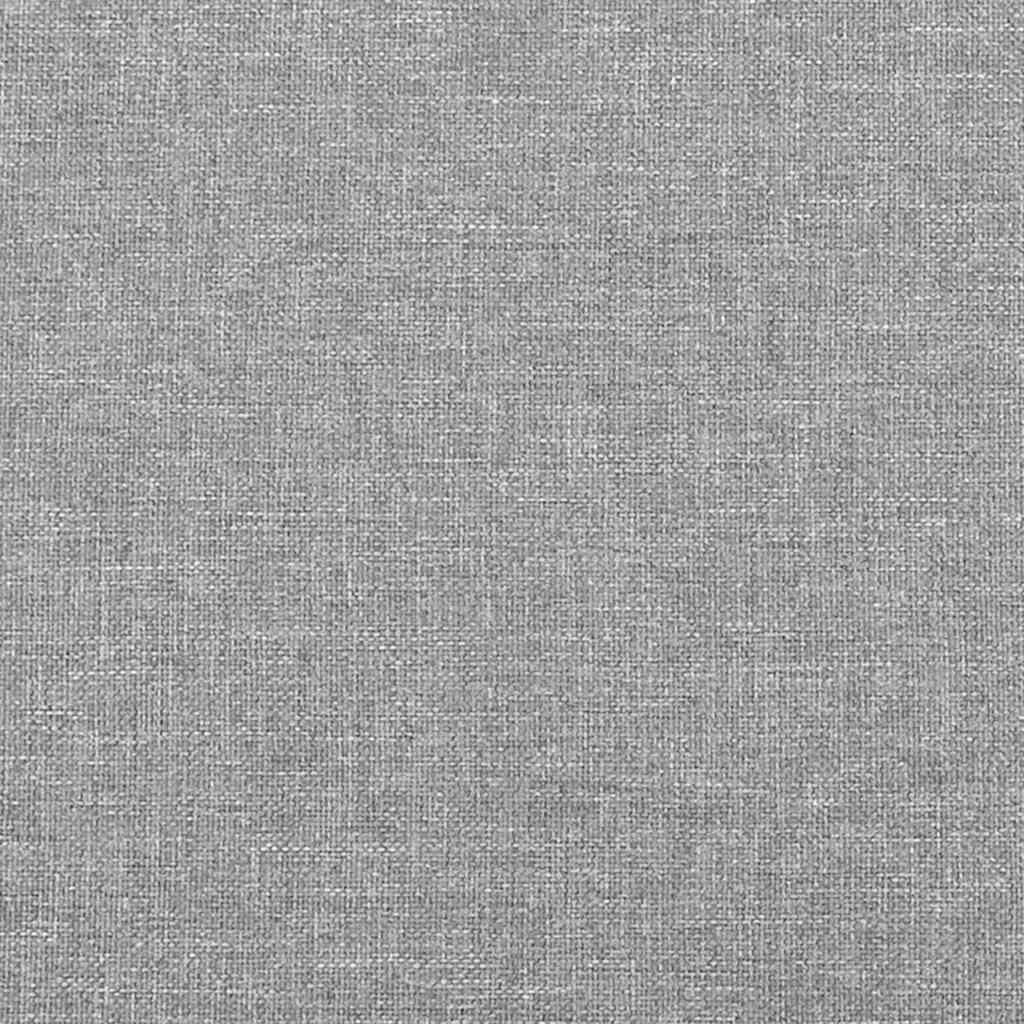 Krevet s oprugama i madracem svjetlosivi 120x190 cm od tkanine