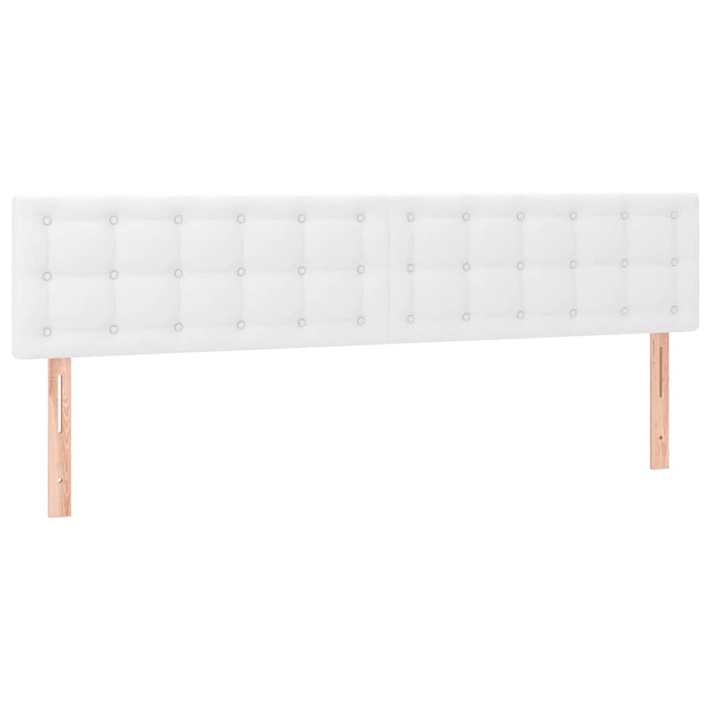 Krevet box spring s madracem bijeli 120x190 cm od umjetne kože