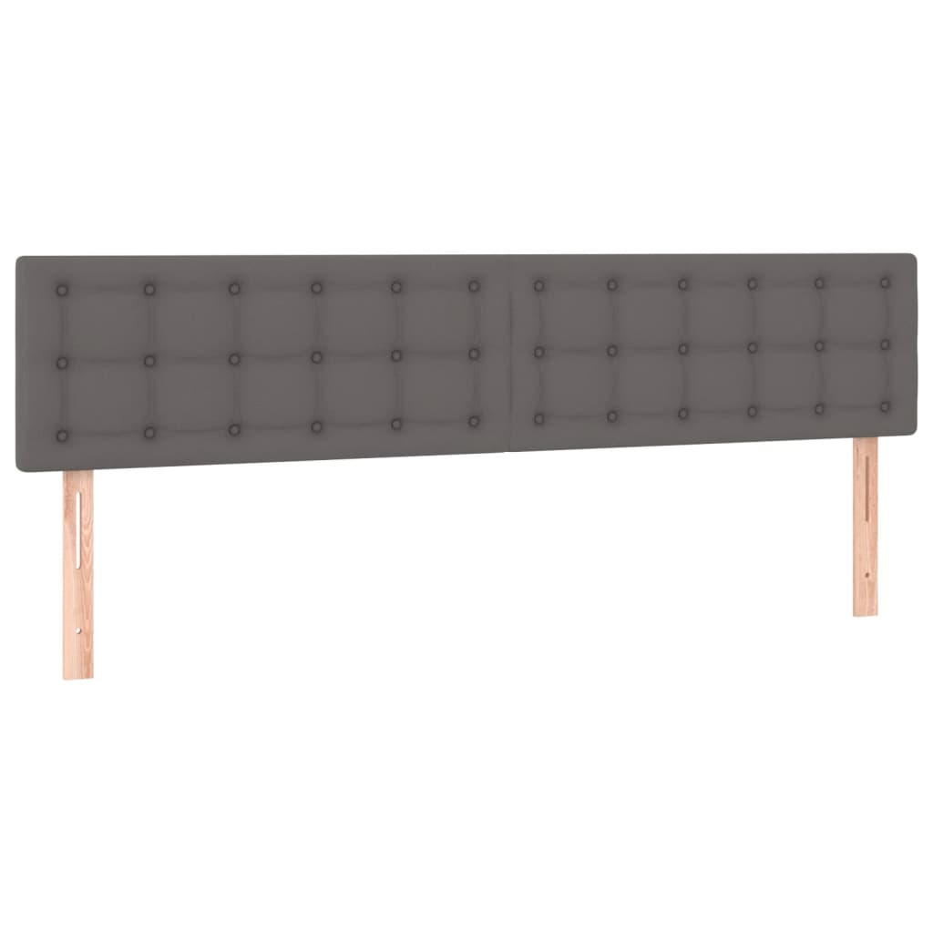 Krevet s oprugama i madracem sivi 120x190 cm od umjetne kože