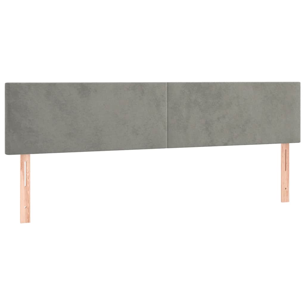 Krevet s oprugama i madracem svjetlosivi 120x190 cm baršunasti